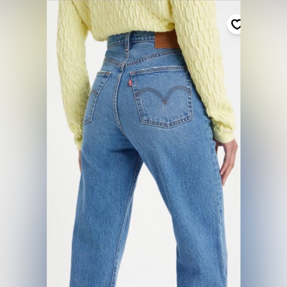 Levi’s Ribcage Premium Denim Jeans Straight Ankle Distressed High Waist 26 / 8 - Picture 4 of 15